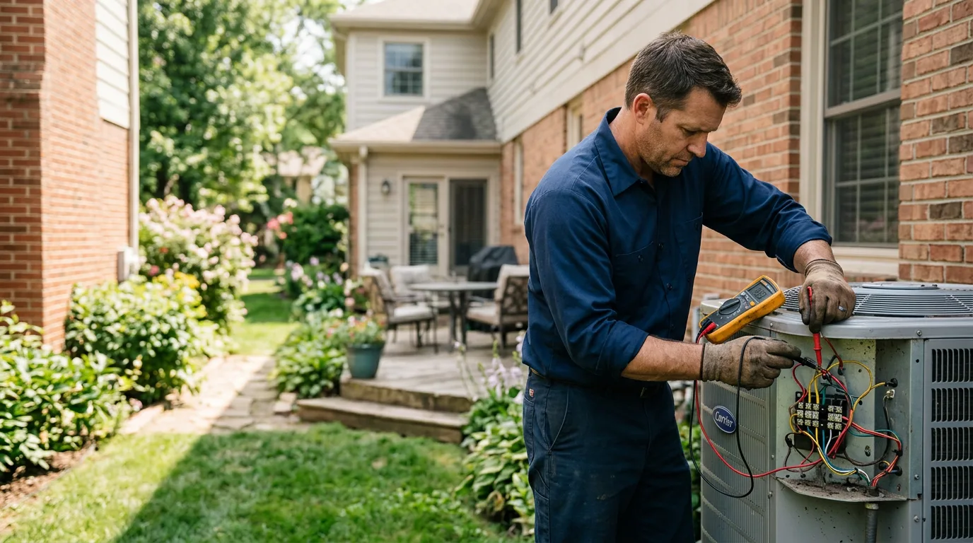 HVAC technician working near El Monte, CA